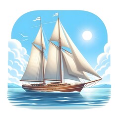 Obraz premium ship on the sea