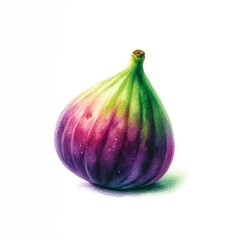 Fototapeta premium fresh figs isolated on white background