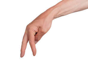 Finger walking gesture, step by step. Hand journey two way sign, isolated. Success symbol, growth and progress. Climb staircase concept, forward movement. Human effort,, transparent cutout PNG