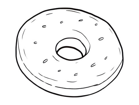 recommend clip art: PNG Donut sketch bagel food.