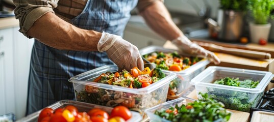 Healthy Gluten-Free Lunchbox with Balanced Mix of Protein, Veggies, and Grains for Busy Professionals