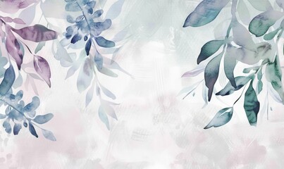 Watercolor Frame for Pastel Style Art Generative AI