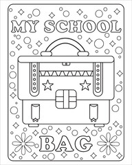 Back To School Coloring Pages for kids