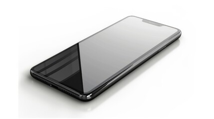 Black Smartphone on a White Surface