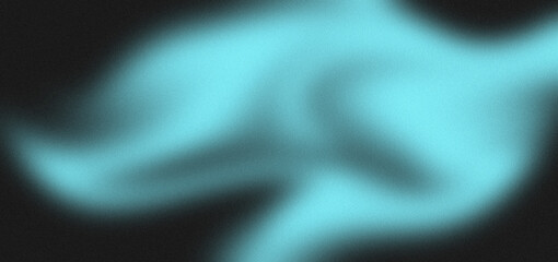 Obraz premium Abstract Cyan Grainy Gradient Background Blurred Defocused blur Template For Banner, Poster, Wallpaper, Backdrop, Presentation