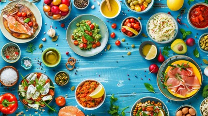 Healthy Intermittent Fasting Recipes Poster with Ingredients and Preparation Steps for Nutritious Meals