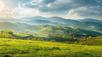 Obraz premium Natural forest landscape