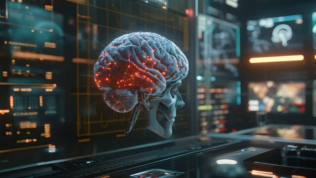 A groundbreaking brain-computer interface that utilizes advanced brain scan technology to enable direct communication between the mind and machines.