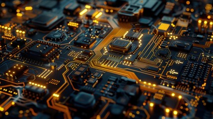Obraz premium computer circuit board