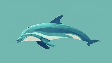 Fototapeta premium Dolphin in flight