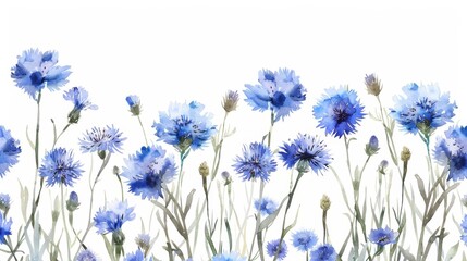 Delicate Watercolor Floral Arrangement for Spring Decor Generative AI