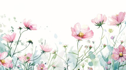 Whimsical Floral Arrangement for Spring Decor Generative AI