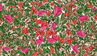 red tulips in the garden