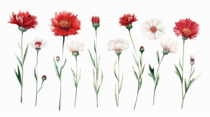 Obraz premium Vibrant Watercolor Flowers for Spring Decor Generative AI