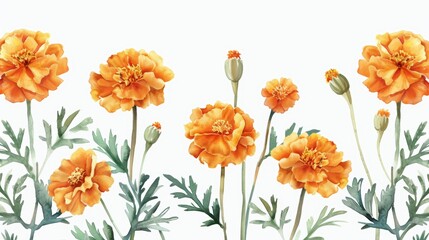 Vibrant Floral Arrangement on White Background for Spring Decor Generative AI