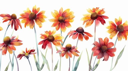 Vibrant Watercolor Flowers for Spring Decor Generative AI