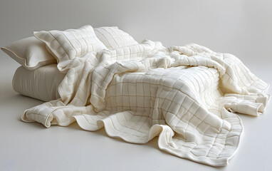 Obraz premium bed with pillows