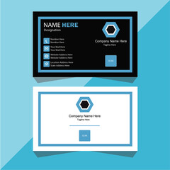 Naklejka premium Creative professional business card design template.