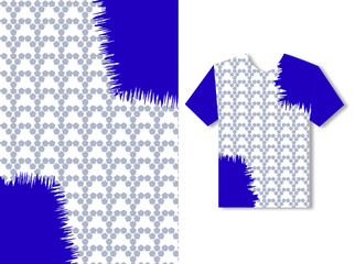 T-shirt sport design template, Soccer jersey mockup for football club. uniform front and back view.
