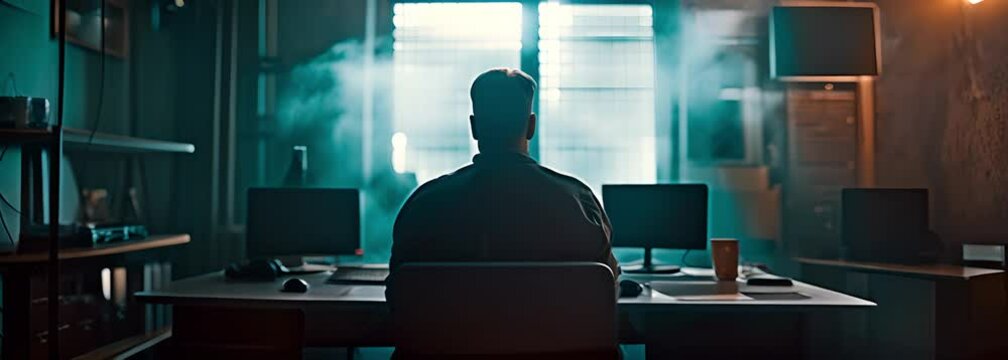 Following an inquiry and an interview to ascertain the truth, the police apprehended the suspect and brought the thief into the dark room.