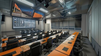 Logistics Training Center: A modern training center for logistics professionals, with simulators, interactive learning modules, and hands-on training in various aspects of shipping and logistics.