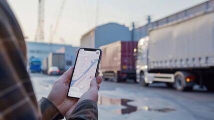 Real-time tracking information displayed on a customer's smartphone.