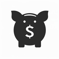 Obraz premium Vector illustration of piggy bank. Money saving investment concept.