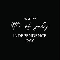 4th of July happy independence day. Independence Day vector T-shirt design