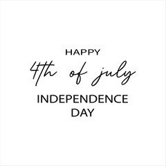 4th of July happy independence day. Independence Day vector T-shirt design
