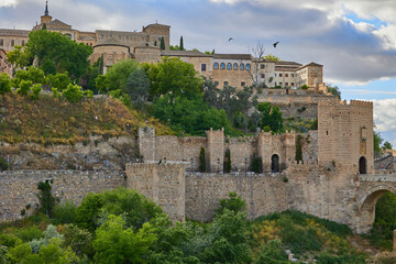 Obraz premium View of the city Wall in Toledo, Spain