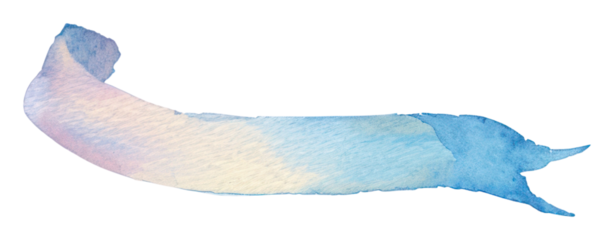 PNG Illustration of a little minimal *ribbon border* in watercolor style, center space for text, isolate, minimal and clean detail, pastel, isolated on white background --ar 1:1
