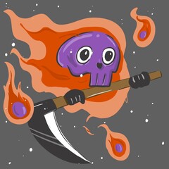 Halloween cartoon playe