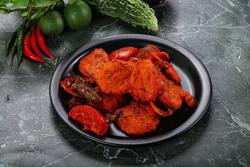 Indian cuisine - chicken tikka barbecue