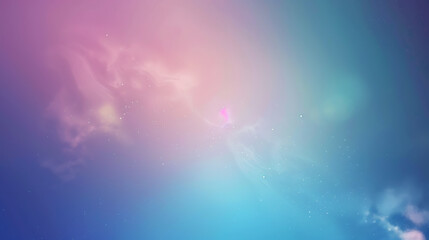 Dreamy Pastel Galaxy Abstract Background with Starry Gradient
