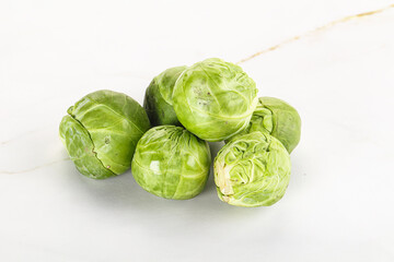 Organic raw cabbage - Brussels sprout