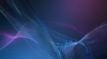 Dynamic Abstract Fluid Gradient with Neon Lines and Dark Background