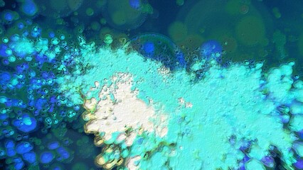 abstract pattern reminiscent of spilled paint