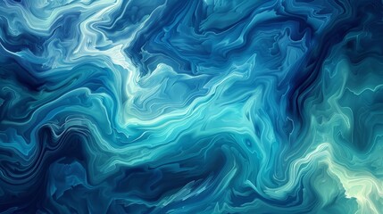 Obraz premium Abstract background with azure and turquoise gradients like merging ocean currents