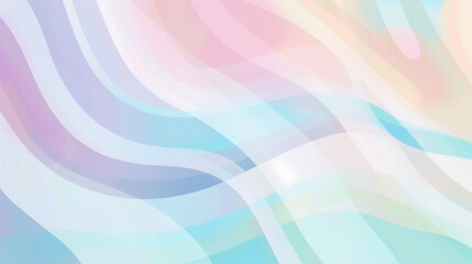Fototapeta premium Serene Pastel Waves Abstract Background