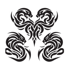 Tribal Tattoo Design vector illustration