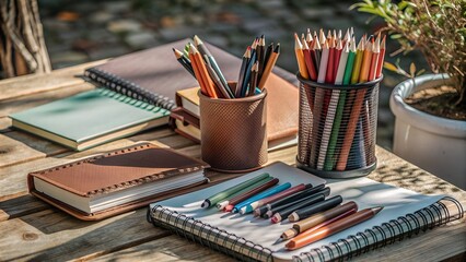 School supplies, back to school, office supplies, and stationery