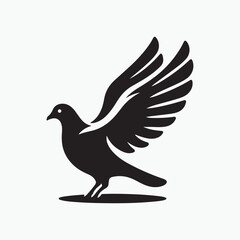 Stork logo icon of Bird ,vector illustration template design.