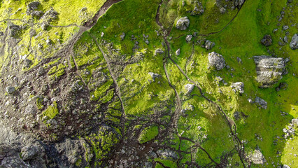 Scotland - The beautiful Scottish Highlands from drone view