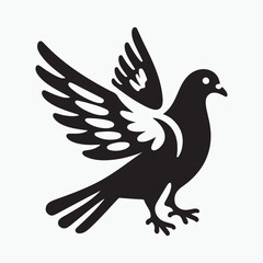 Stork logo icon of Bird ,vector illustration template design.