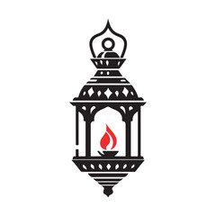 torch light logo design vector template