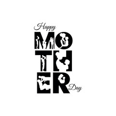 Happy Mother's day card vector illustration. Happy Mothers day Greeting card.