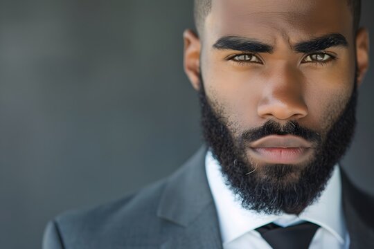 Beautiful black man model