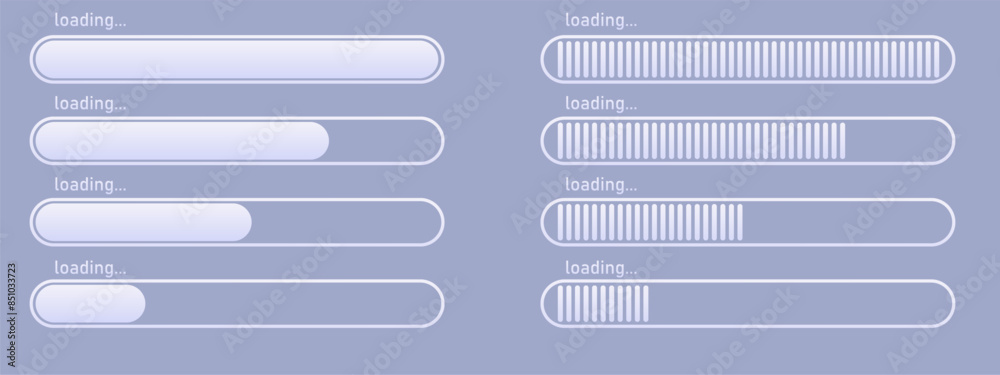 Wall mural loading bar concept. progress data for upload or download. techmology concept.