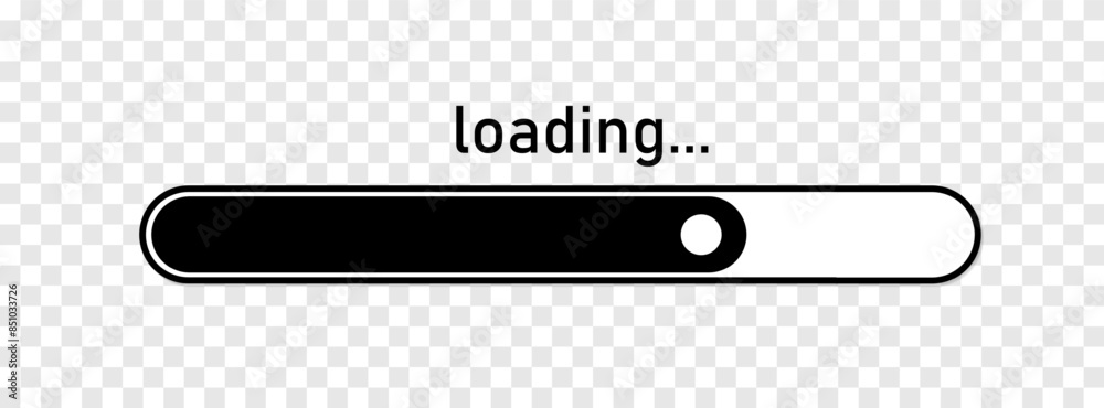 Wall mural loading bar concept. progress data for upload or download. techmology concept.