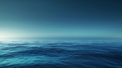 Obraz premium Blue gradient from cyan to navy like twilight over tranquil ocean